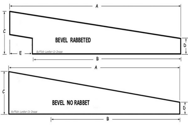 Bevel Rabbeted Siding Profile